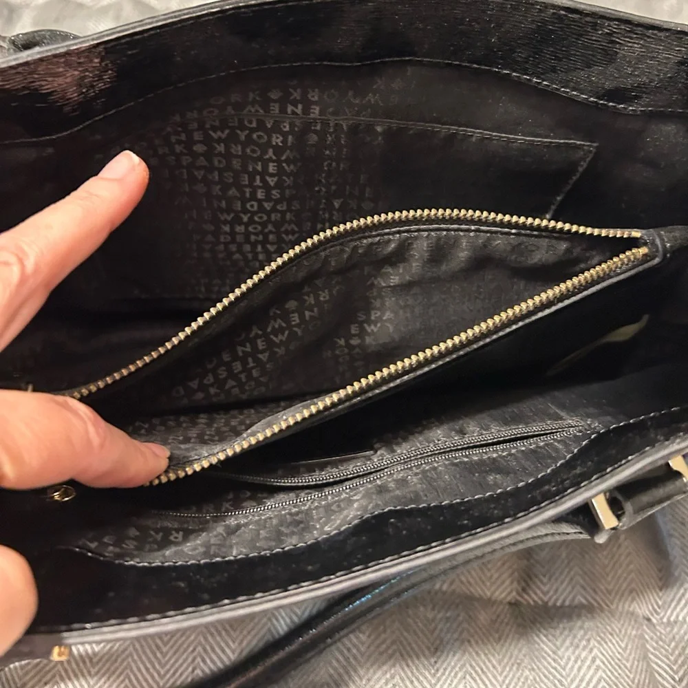 Kate Spade New York Black Patent Leather Tote